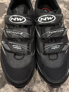 Black Northwave Cycling Shoes Sz 14